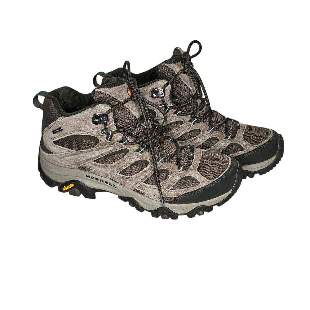 Merrell Moab 3 Mid Waterproof Mens 11.5 Pig Suede Vibram TC5+ Hiking Boots